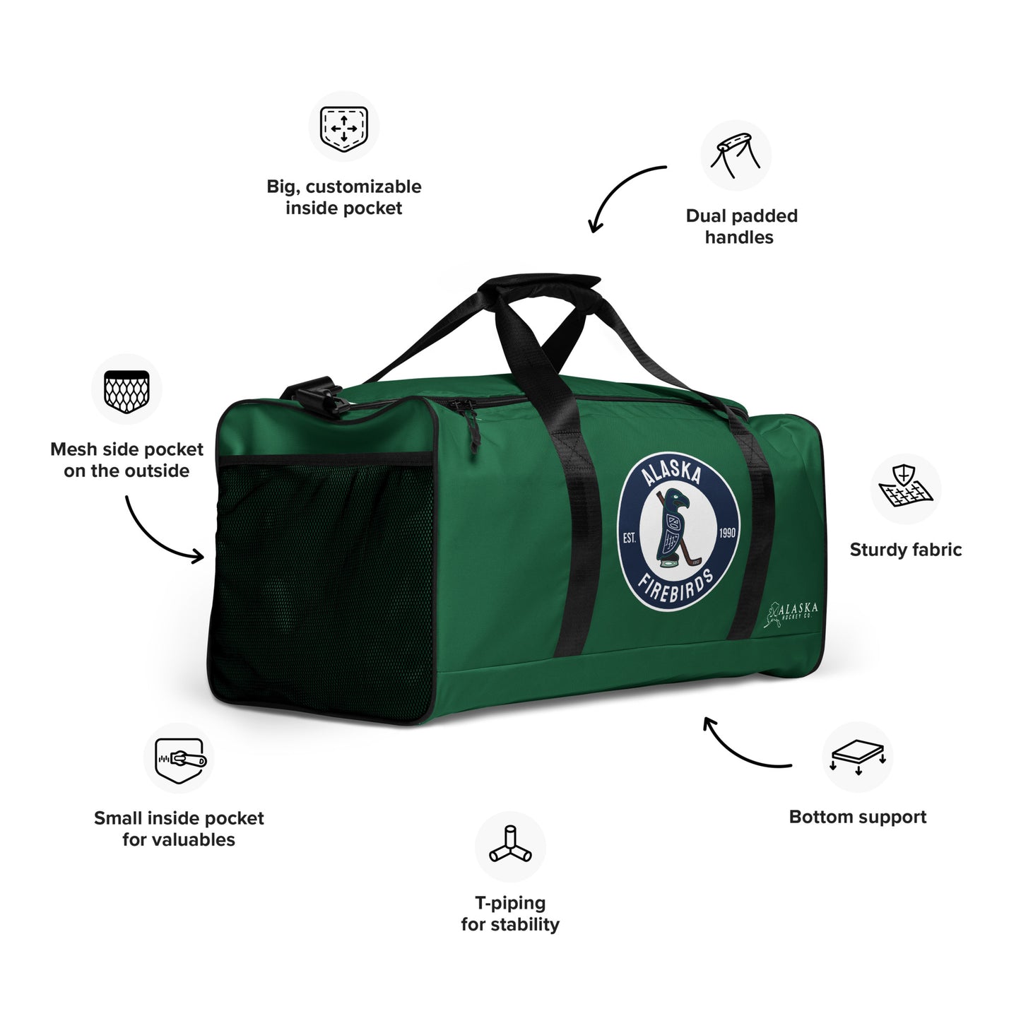 Alaska Firebirds Duffle Bag