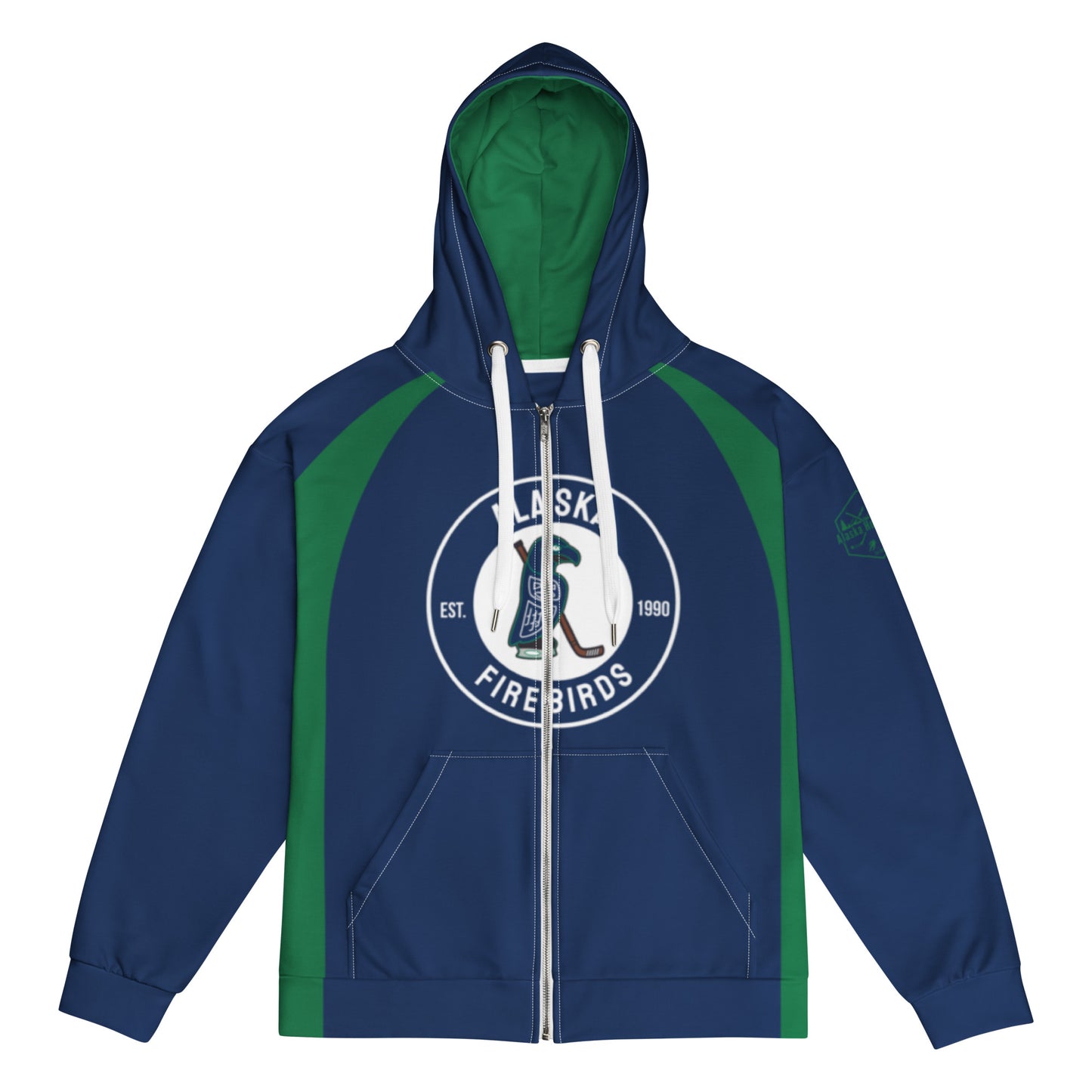 Alaska Firebirds Blue Arch Zip Hoodie