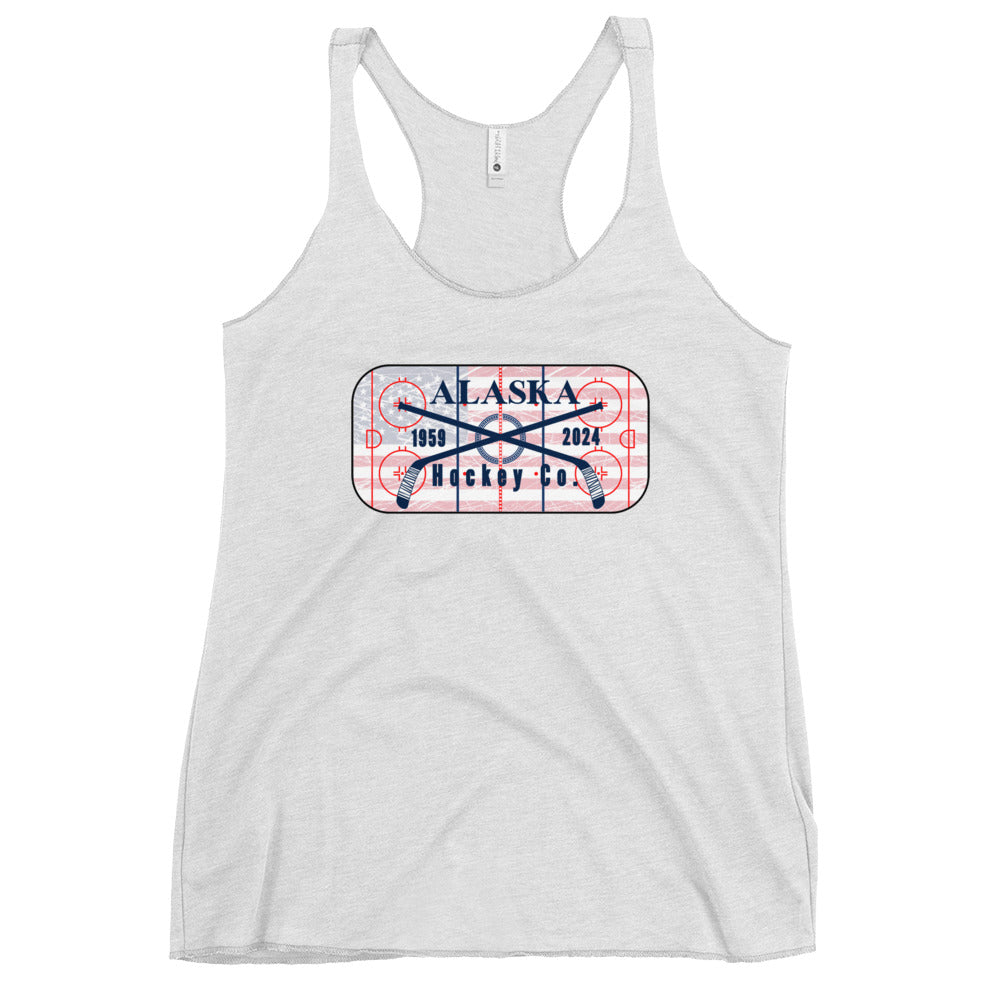 Flag Rink Women's Racerback Tank