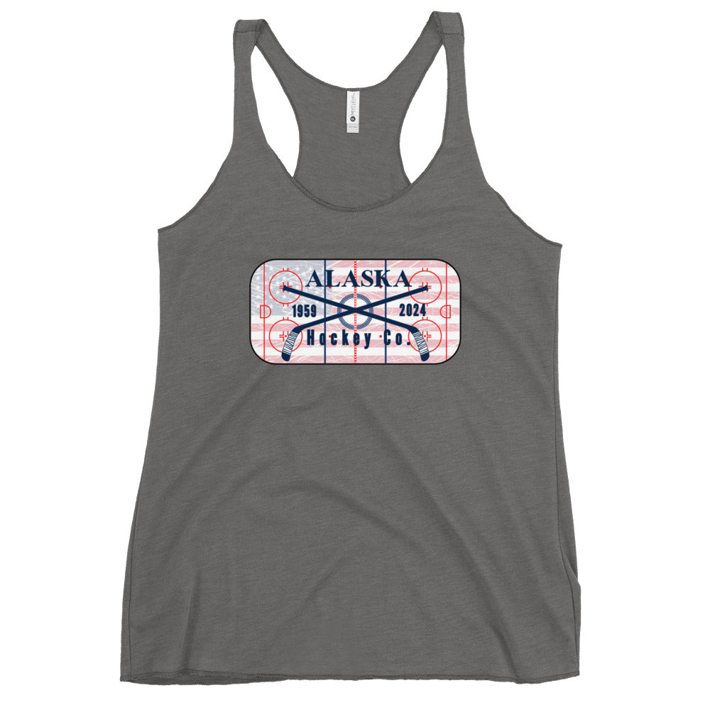 Flag Rink Women's Racerback Tank