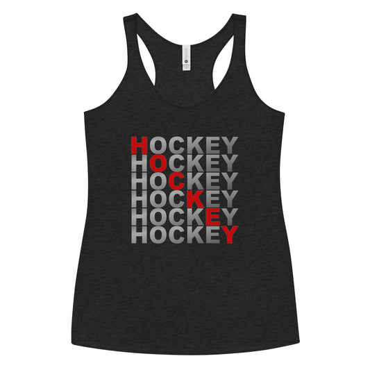 Hockey Hockey Hockey Racerback Tank