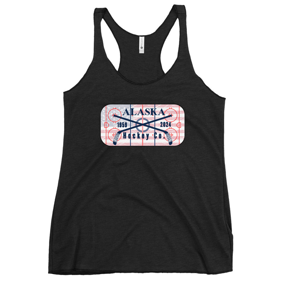 Flag Rink Women's Racerback Tank