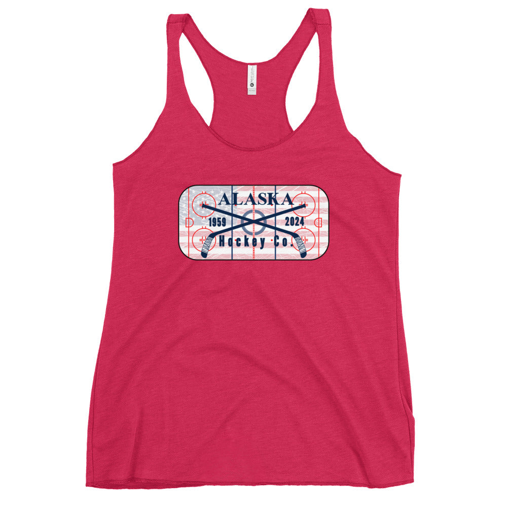 Flag Rink Women's Racerback Tank