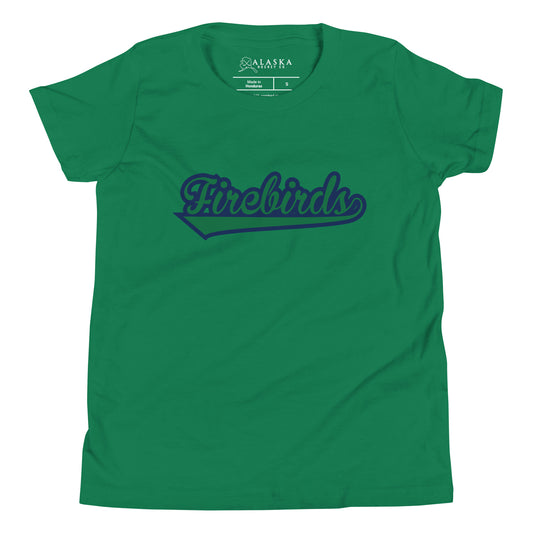 Alaska Firebirds Script Kids T-Shirt