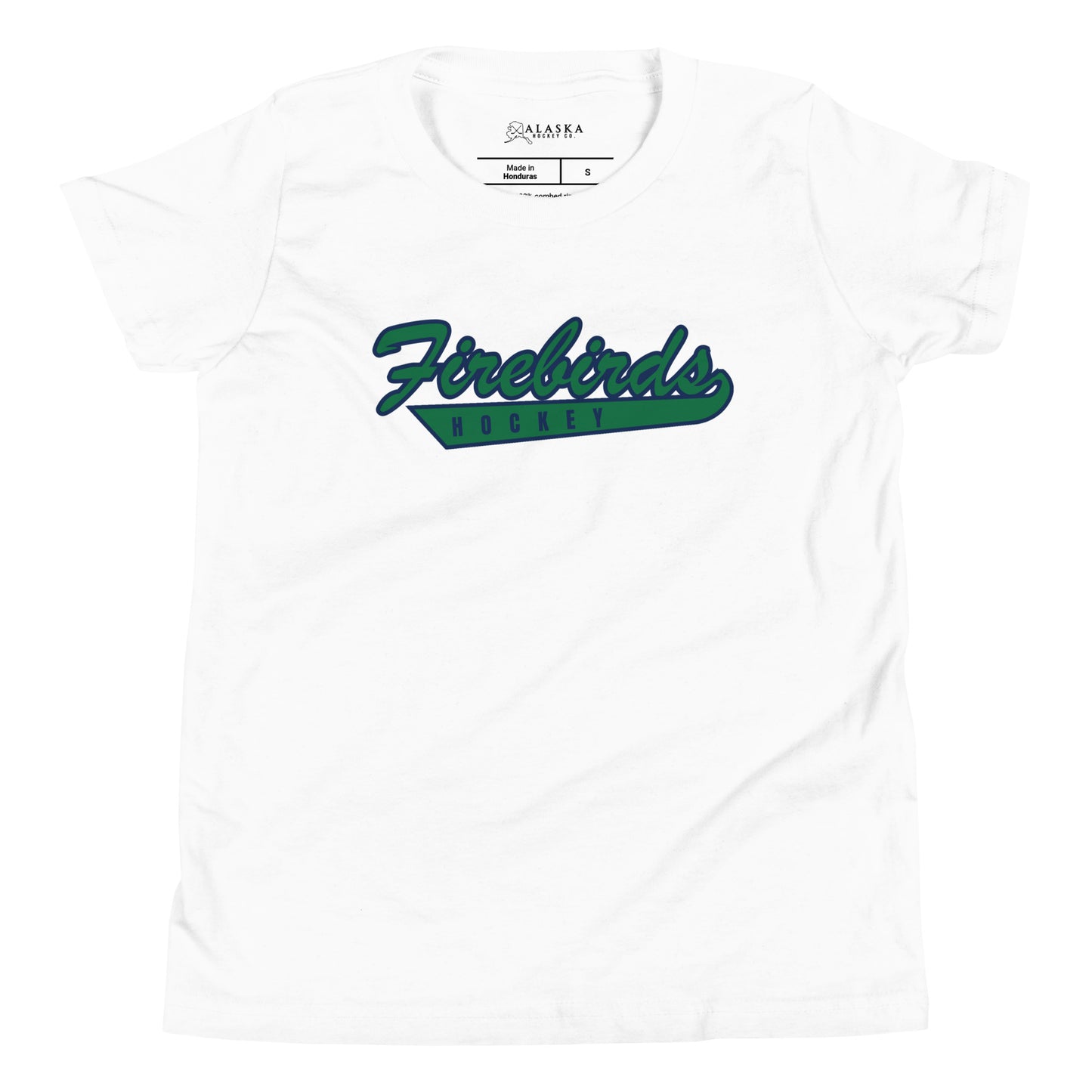 Alaska Firebirds Hockey Script Kids T-Shirt